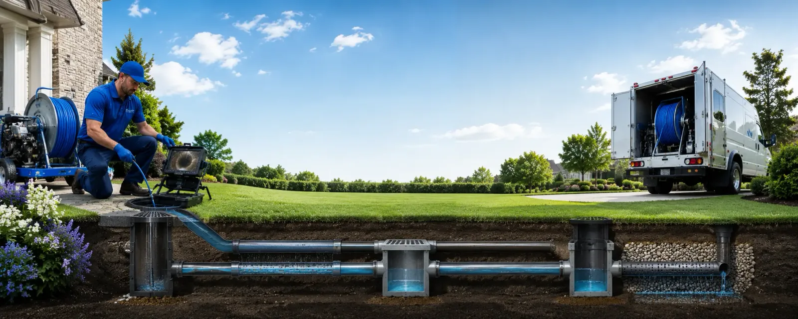 Outdoor drain cleaning information for Rogers, NE